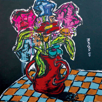 Helder Batista Series Black Red Pot