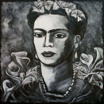 Theresa Hargitai 8825 frida with lilies
