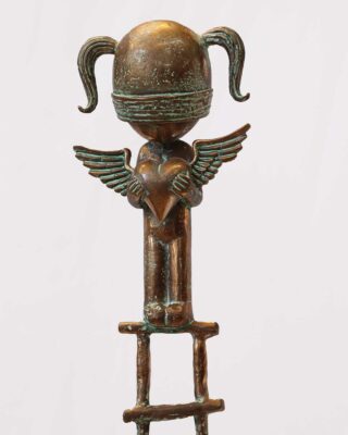 Samuel Allerton Girl with Heart on ladder