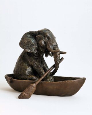 Carol Cauldwell Mini Elephant Rowing Boat