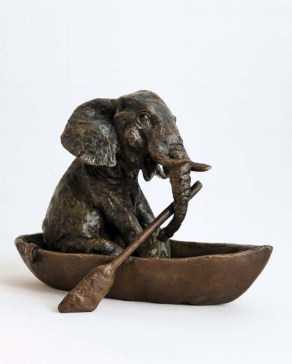 Carol Cauldwell Mini Elephant Rowing Boat