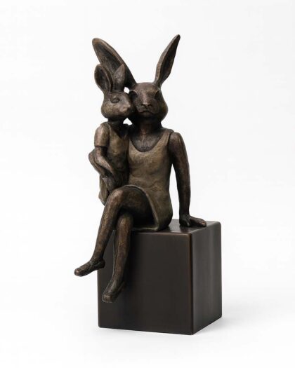 Carol Cauldwell Mini Rabbit Mom and Baby