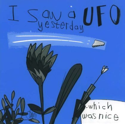 David Kuijers Prints - I saw a UFO