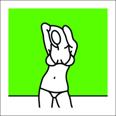 Richard Scott Print Green Carmen 30x30cm