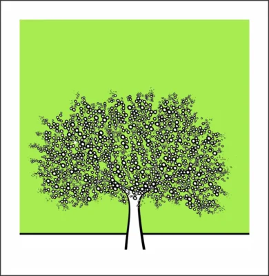 Richard Scott Print My Green Tree 30x30cm