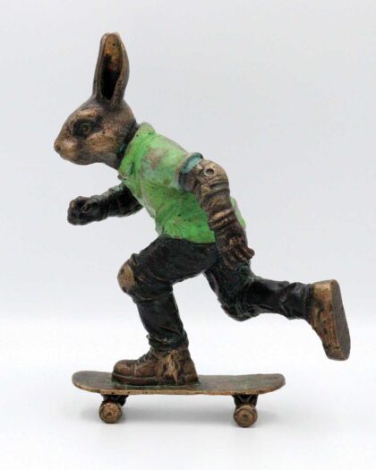 Carol Cauldwell 12360 Tiny Rabbit Skateboard No Bag 1