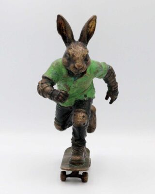 Carol Cauldwell 12360 Tiny Rabbit Skateboard No Bag 3