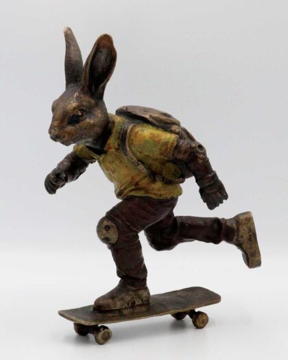 Carol Cauldwell 12361 Tiny Rabbit Skateboard With Bag 1